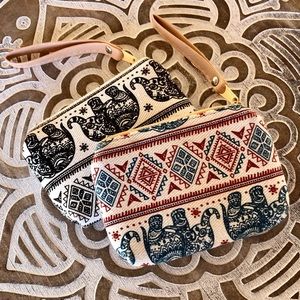 Boho Elephant Coin Purse Pouches